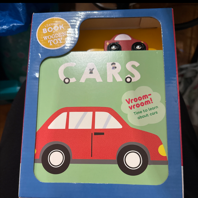 Cars Book and wooden car