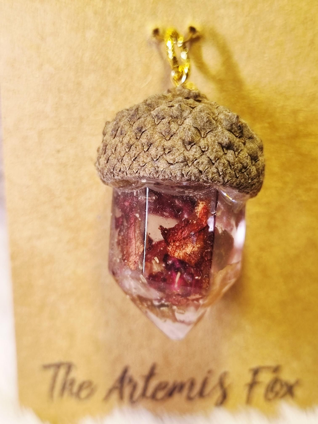 Le Pendentif Organique - Amour de Soi - Modèle : Cristal du chêne 