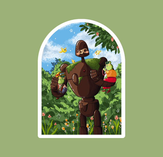 Chateau dans le ciel - sticker