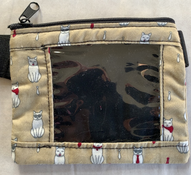 Cats - beige pump pouch 