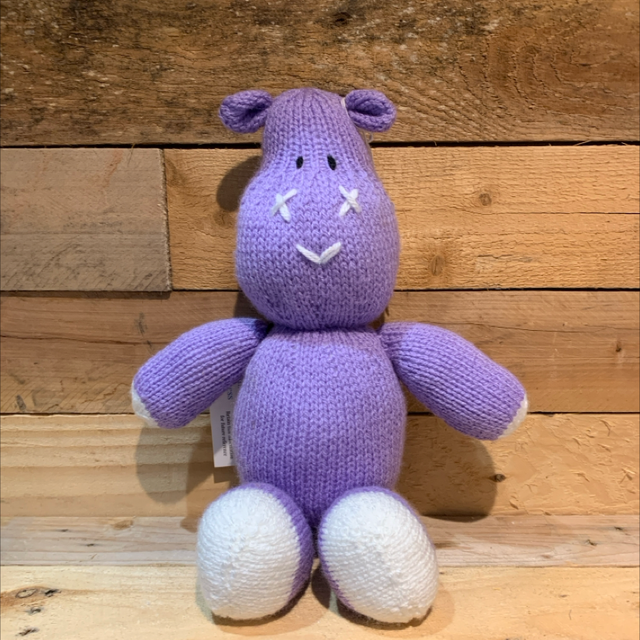 Hand Knitted Hank the Hippo 