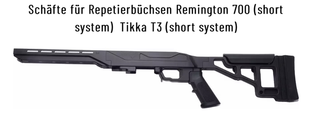 Southern Cross Small Arms  TSP X, die modulare Tactical Shooting Platform. Der präzise Schaft für Remington 700 oder Tikka T3