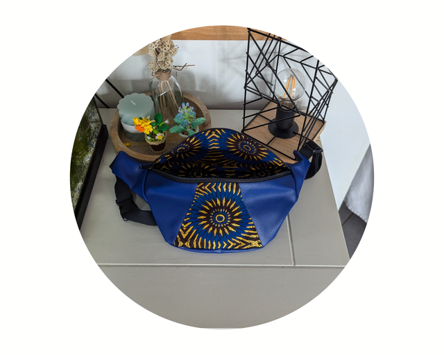 Sac banane bleu électrique