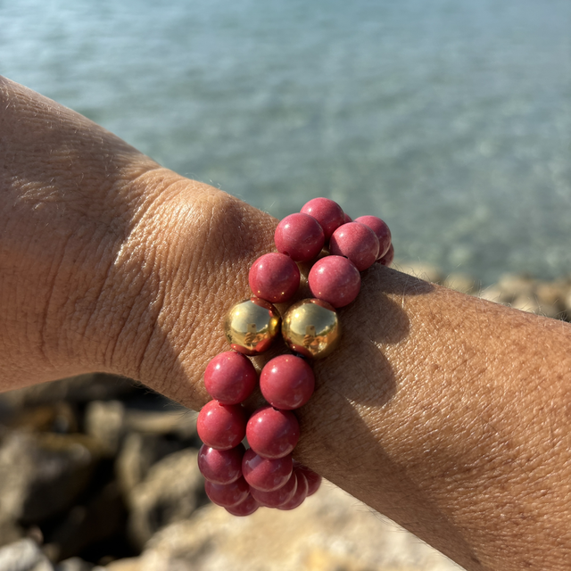 Bracelet Vertige Corail Profond