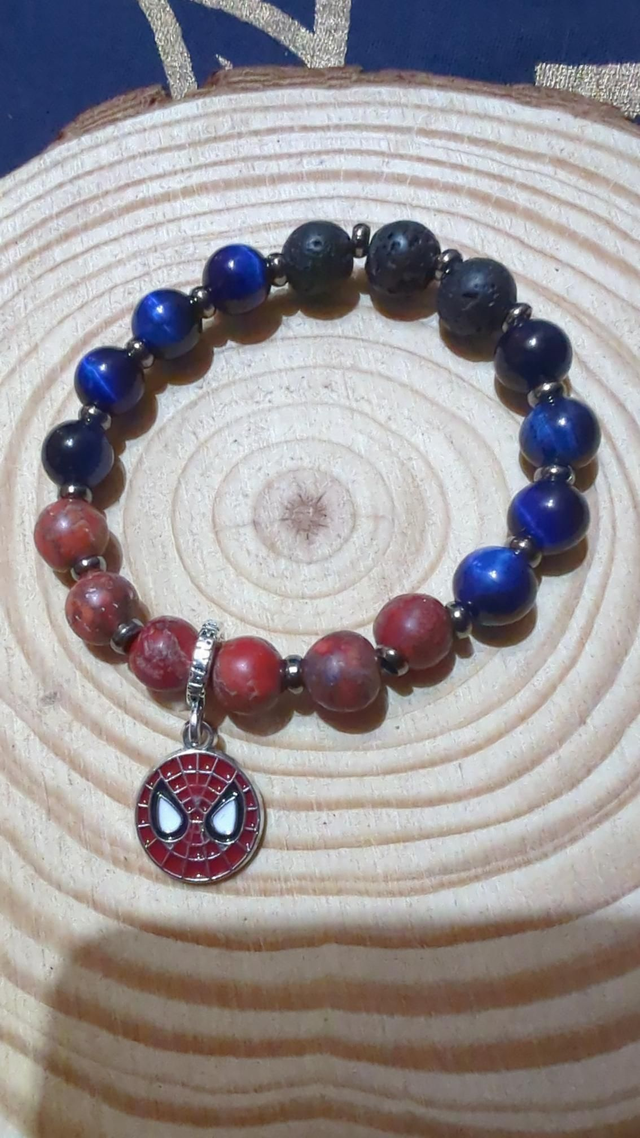 Garçons : Spiderman, Jaspe Impérial, pierre de Lave et Oeil de Faucon 