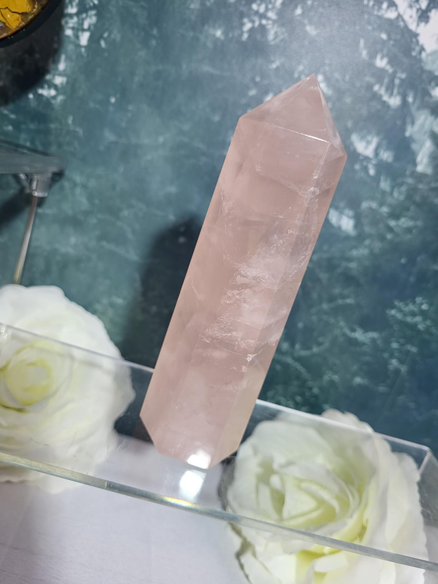 Rose quartz tower 