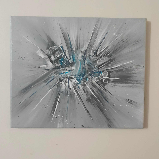 DRACO - Tableau abstrait - 24x30 cm