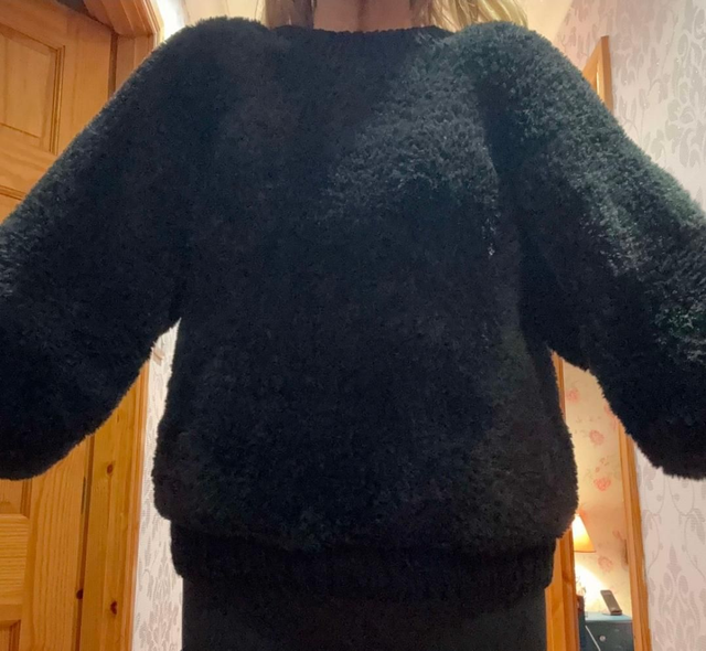 Faux fur yarn Sweater