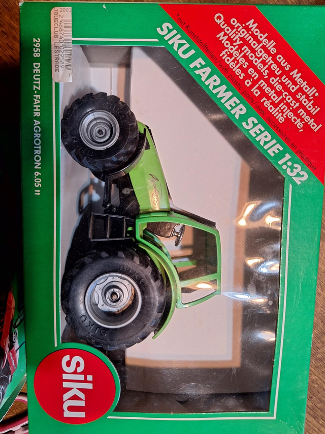 SIKU FARMER 2958 DEUTZ CONDUITE Agrotron 6.05 tt tracteur 1:32 Bulldog tracteur