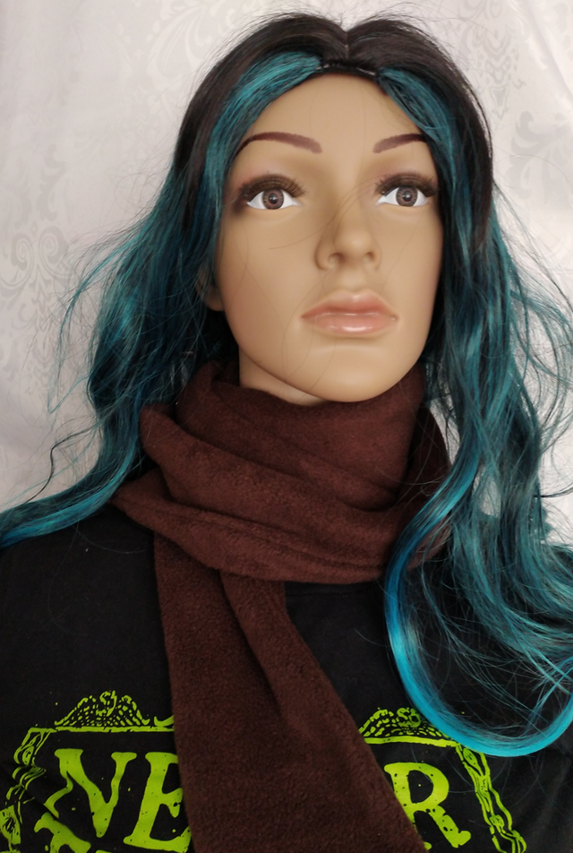 Echarpe en polaire marron