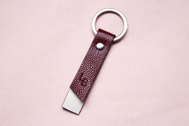 Porte Clé - Bordeaux&amp;Nacré