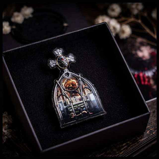 Broche "SACRAE" - création unique à partir d'une photographie