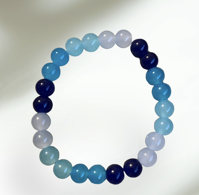 Blue Bead Bracelet 