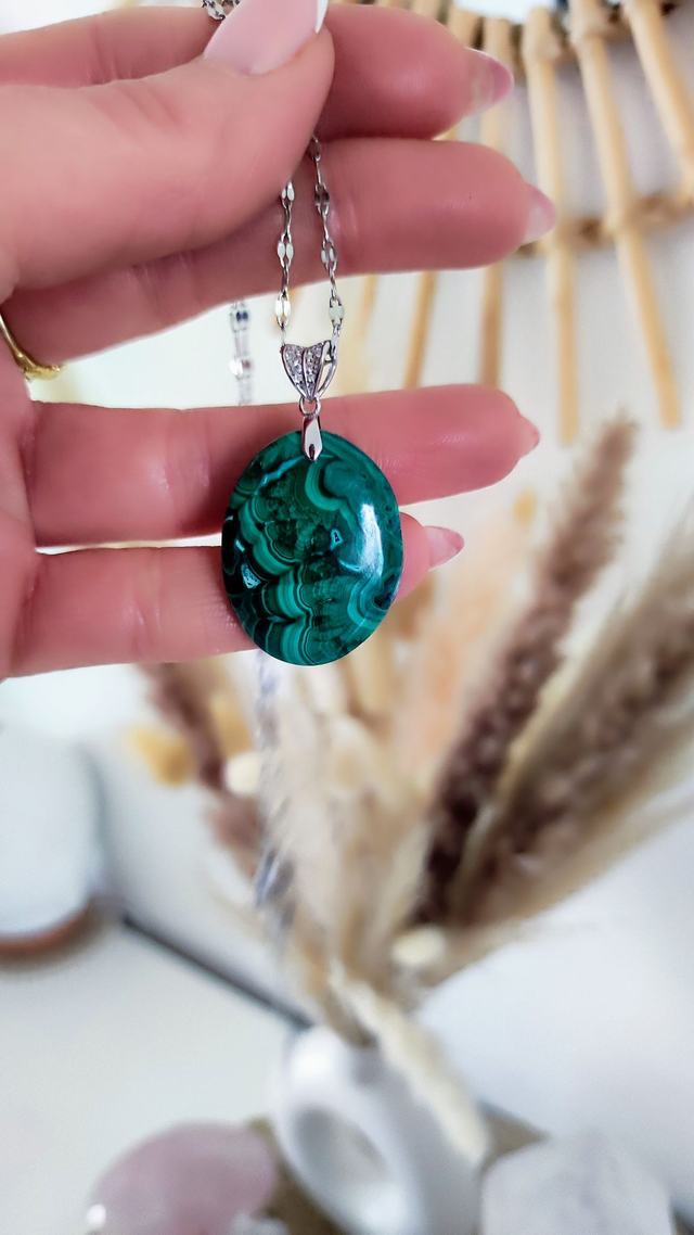 Pendentif Malachite