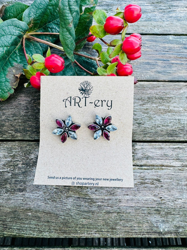 Floral earrings