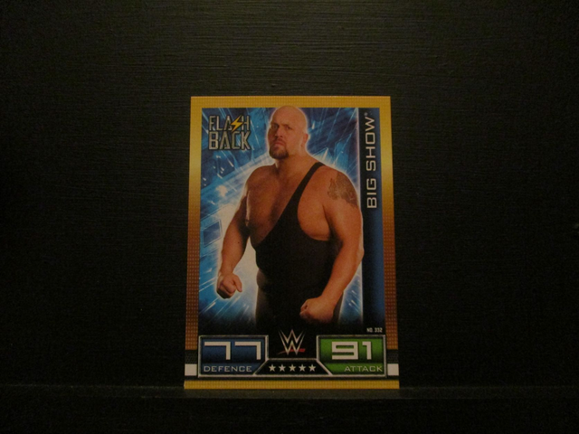 Big Show - Flash Back Slam Attax 10th Edition Original Trading Card #332