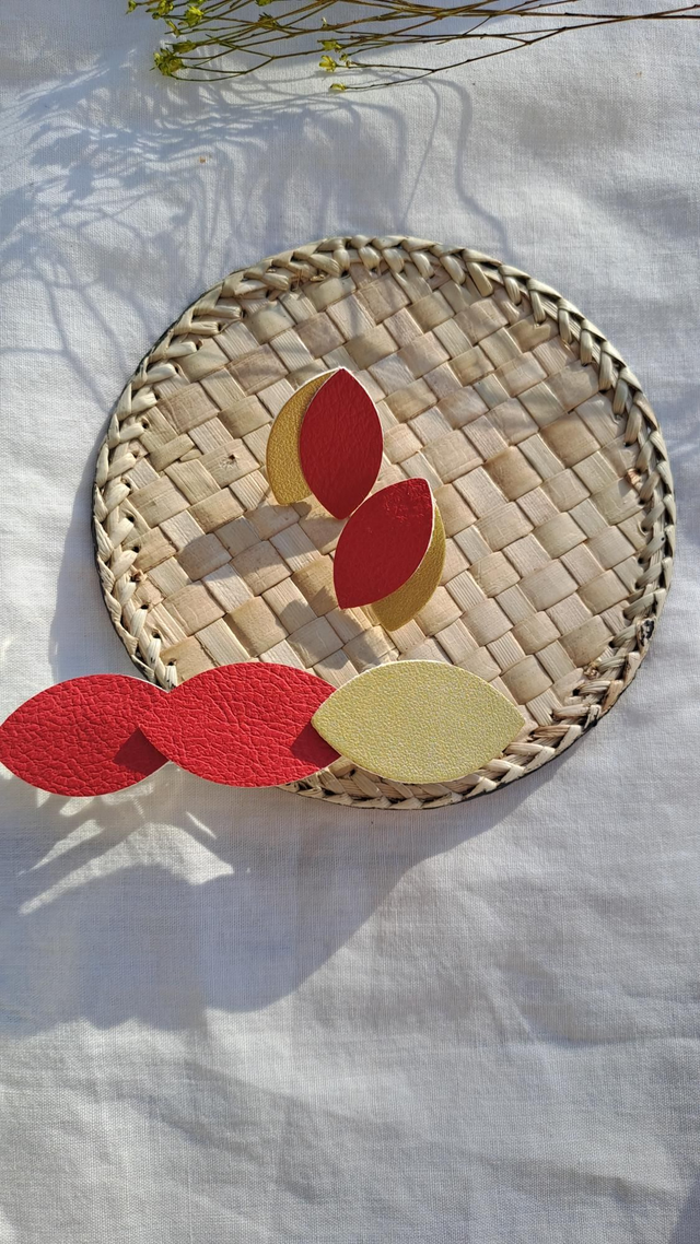 Ensemble barrette + boucles d'oreilles