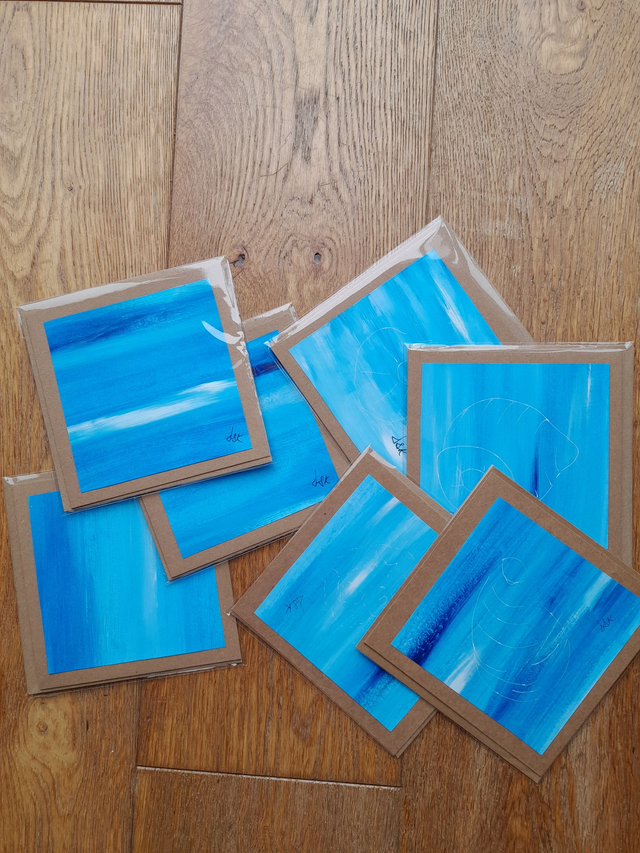 Greetings Cards - Seascapes and Shells (Handmade)