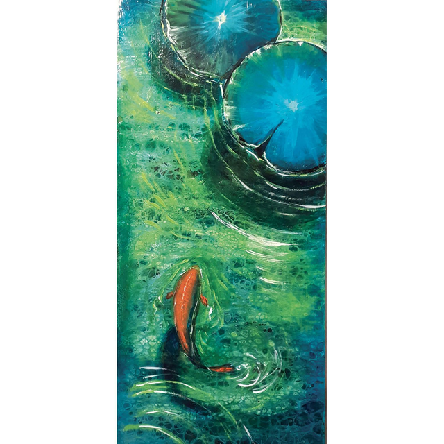 #96 - Pesce rosso e ninfee