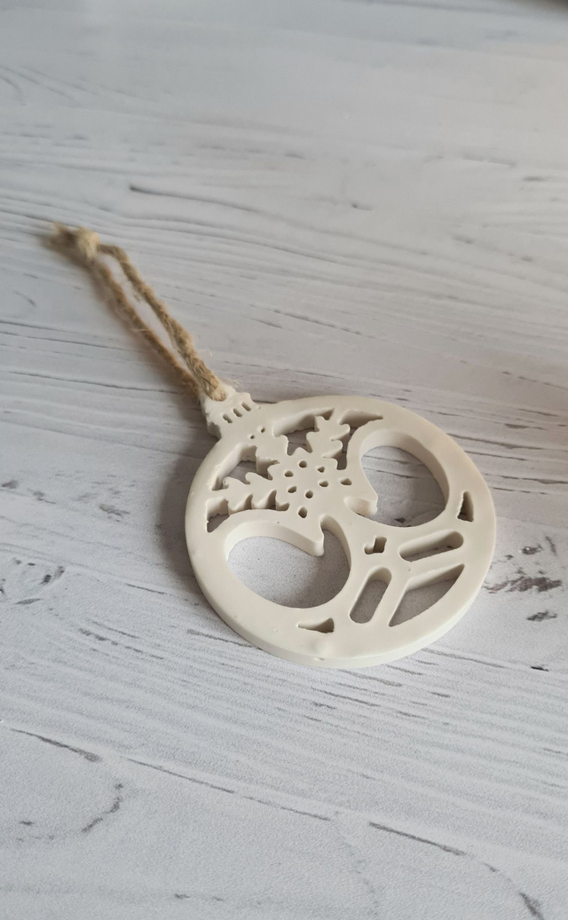 Suspension motif hivernal