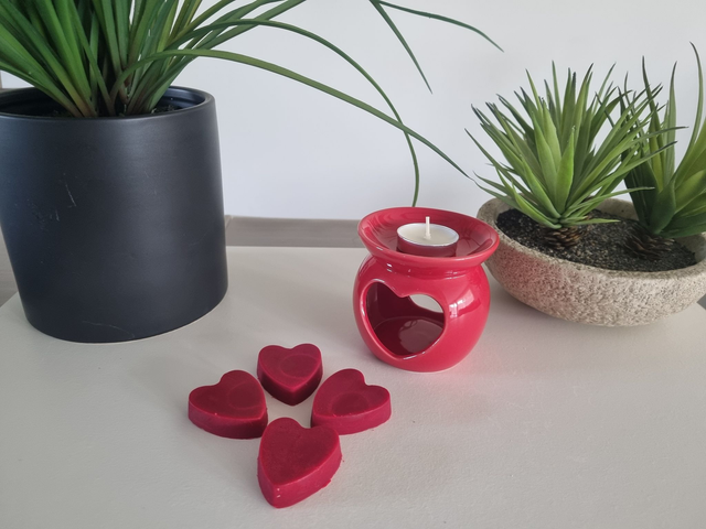 AMOUR DE BÉBÉ Fondants parfumés avec/sans le  brule parfum cœur 