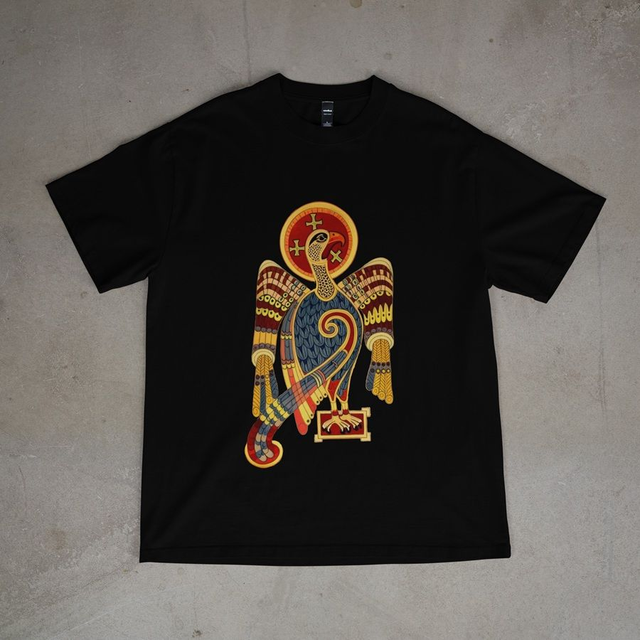 St. John as an Eagle from the books of Kells (800 AD)