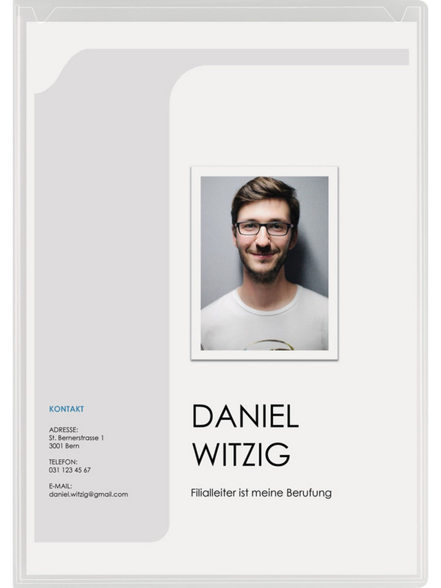 Bewerbungsmappe trans.2tlg.A4