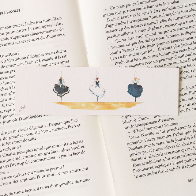 Marque-page - Bigoudène - Triplettes