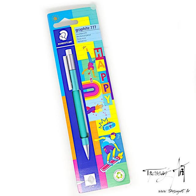 STAEDTLER - PORTE MINE HAPPY 0,5MM BLEU TURQUOISE - ST017004