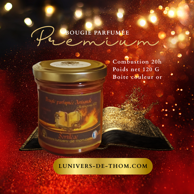 Bougie artisanale magnétisée – Sortilège 120 G