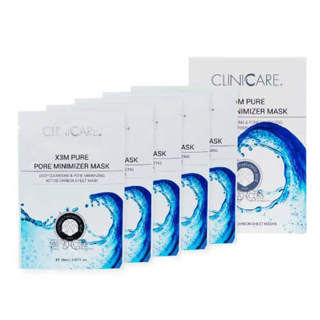 CLINICCARE X3M Pure Pore Minimizer O² Masks x 5 
