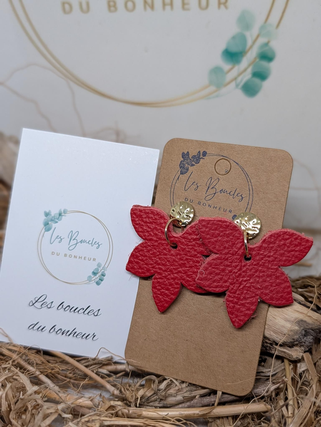 Boucles d'oreilles Sweety rouge sw006