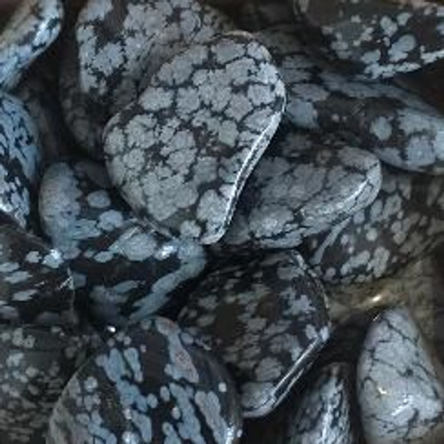 obsidienne neige (pierre roulée) 