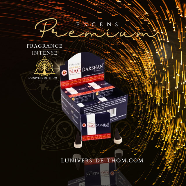  Encens Golden Cônes Nag Darshan