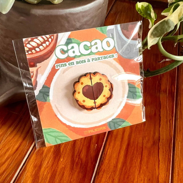 Matching pins - Biscuit Cacao 