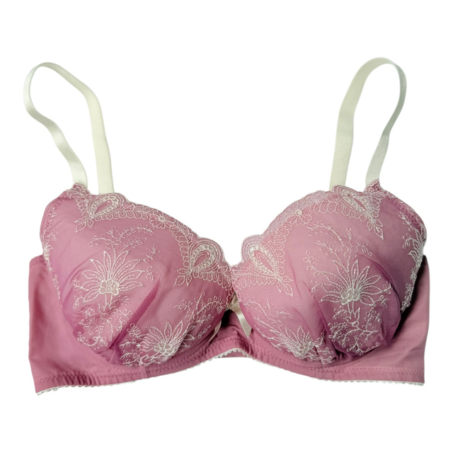 Pink/purple embroidered Japanese Bra UK 30DD 