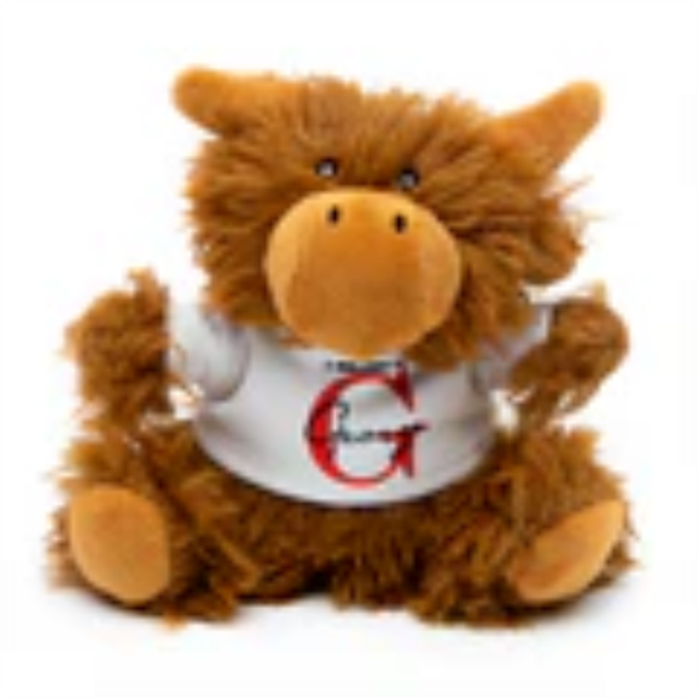 Highland Cow Plush Keyring