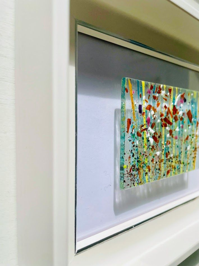 Wilde bloemen - miniatuurpaneel (9773) - in luxe houten frame