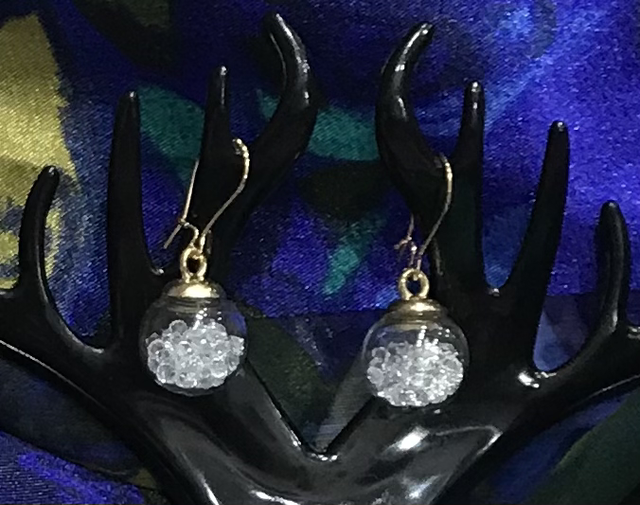 White Dangling Earrings- WDE744-V2