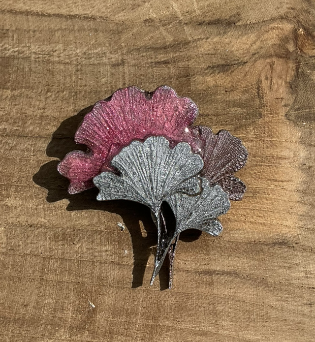 Broche ginkgo biloba