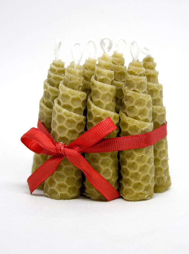 Vela de miel "mini espiral"