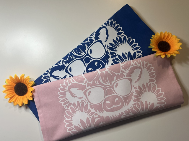 Sunflower Highland Cow Tote Bag 