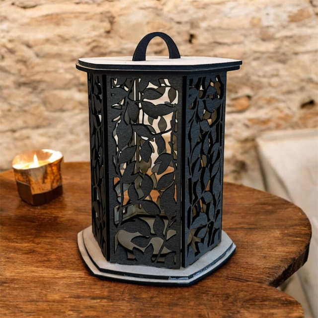 Photophore/lanterne bois 