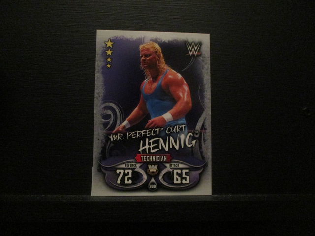 "Mr. Perfect" Curt Hennig - W Legends Slam Attax Live Original Trading Card #300