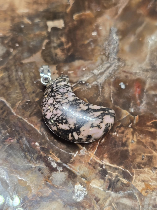 Pendentif Rhodonite
