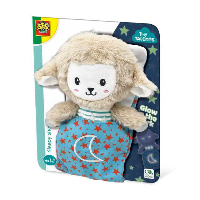 SES Tiny Talents Sleepy schaap Night buddy glow in the dark