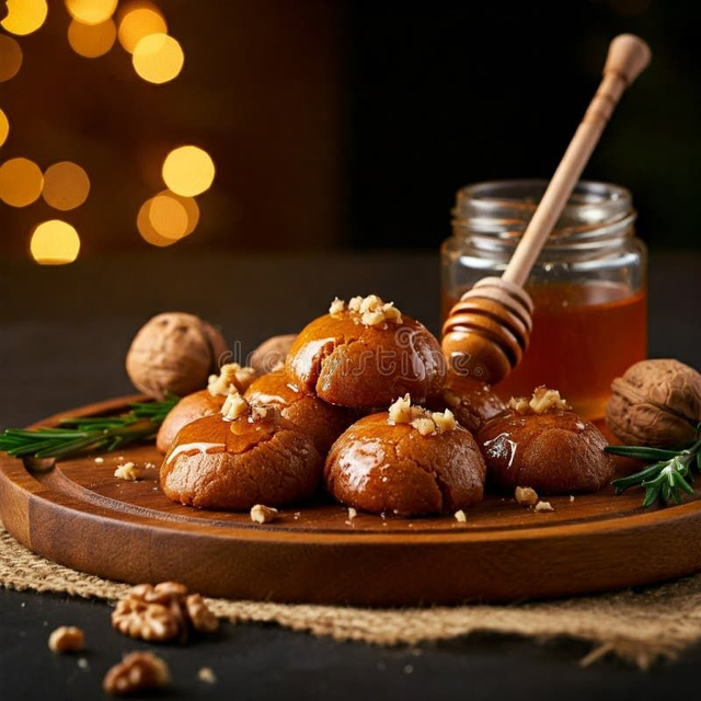 Honey-Soaked Festive Biscuits