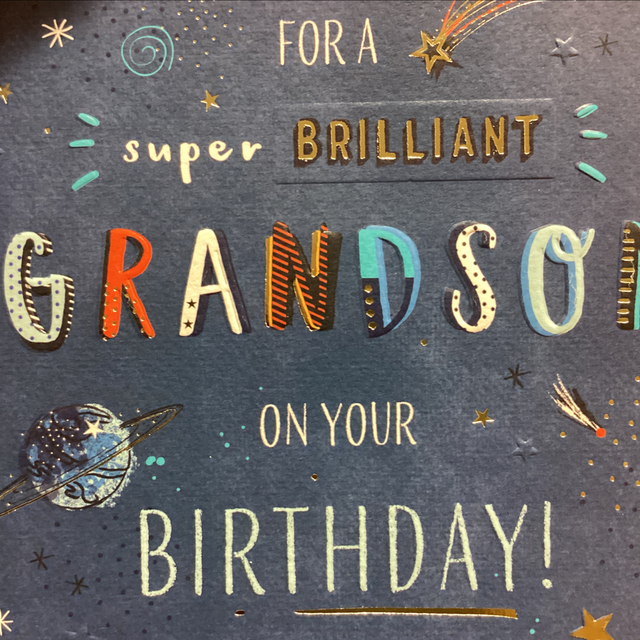 Birthday Relative Grandson GB