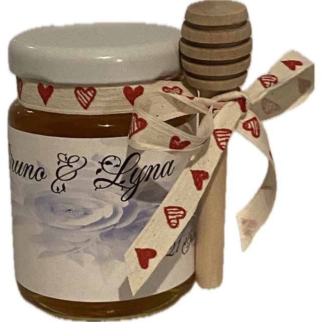 Pot de miel 125g à personnaliser – carton de 20