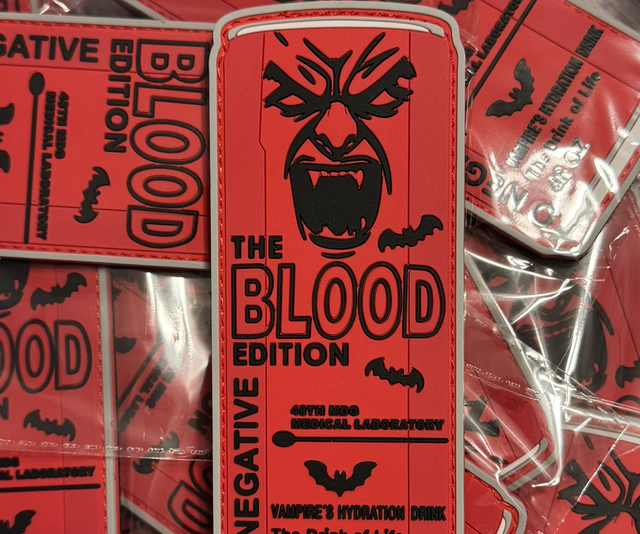 “The Blood Edition” energy drink patch